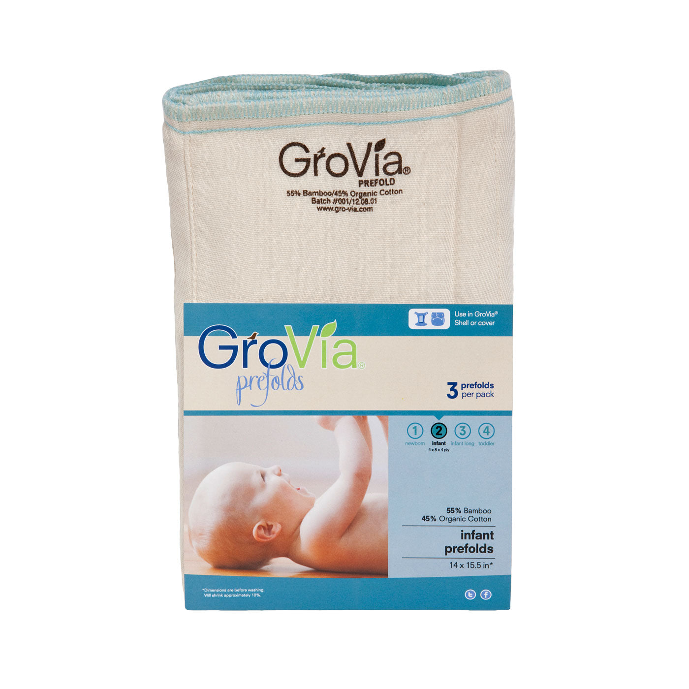 GroVia Pre-Fold (Sizes 1/2/3/4)